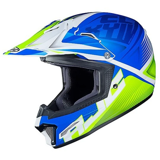 Cross Enduro MOto HJC Kinderhelm CL-XY II ELLUSION MC2SF Weiß Blau Grün Opak 3 Cross Enduro MOto HJC Kinderhelm CL-XY II ELLUSION MC2SF Weiß Blau Grün Opak