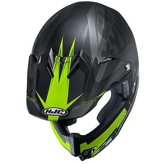Cross Enduro MOto HJC Kinderhelm CL-XY II ELLUSION MC5SF Schwarz Grau Gelb Opak 4 Cross Enduro MOto HJC Kinderhelm CL-XY II ELLUSION MC5SF Schwarz Grau Gelb Opak – Bild 2