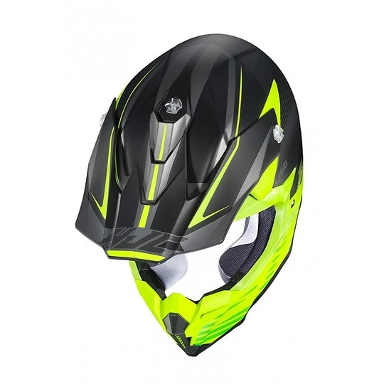 Cross Enduro Motorradhelm HJC I50 Fury MC3HSF Fluo Gelb Schwarz 4 Cross Enduro Motorradhelm HJC I50 Fury MC3HSF Fluo Gelb Schwarz – Bild 2