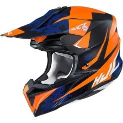 Cross Enduro Motorradhelm HJC I50 Tona MC7SF Orange Blau