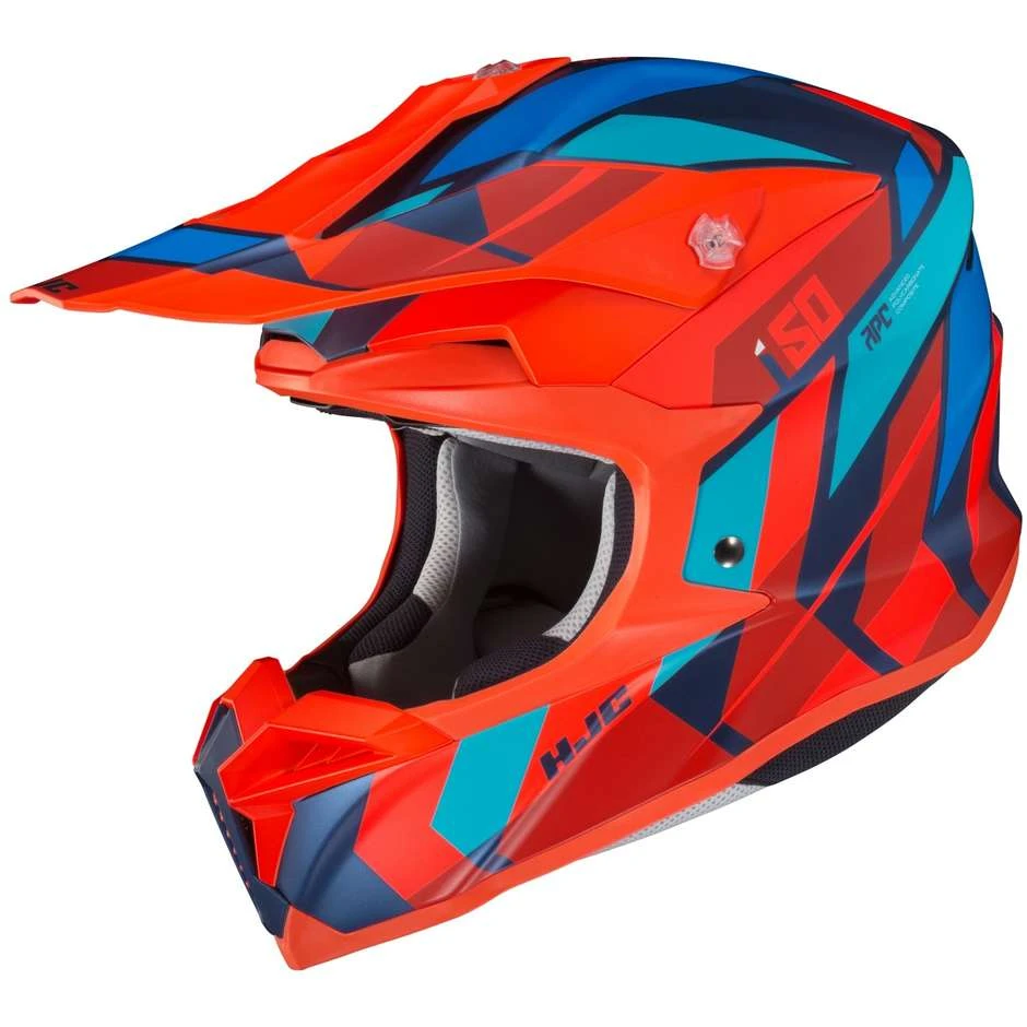 Cross Enduro Motorradhelm HJC I50 VANISH MC64HSF Matt Blau Orange 3 Cross Enduro Motorradhelm HJC I50 VANISH MC64HSF Matt Blau Orange