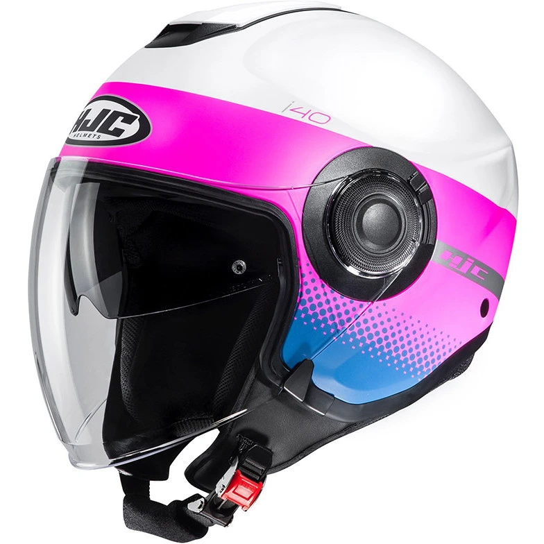 Doppelvisier Jet Helm HJC I40 UNOVA MC8SF Weiß Pink 3 Doppelvisier Jet Helm HJC I40 UNOVA MC8SF Weiß Pink