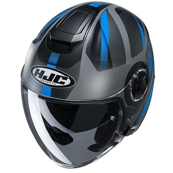 Doppelvisier Motorradhelm HJC I40 REMI MC2SF Mattblau 4 Doppelvisier Motorradhelm HJC I40 REMI MC2SF Mattblau – Bild 2