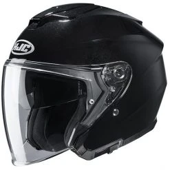 Doppelvisier Motorradhelm Jet HJC I30 UNI Schwarz Glänzend