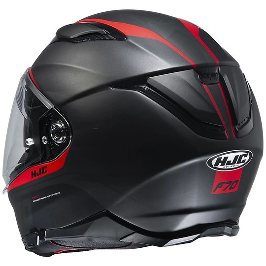 Full Face Fiberglas Helm Doppelvisier Motorrad HJC F70 FERON MC1SF Schwarz Rot Matt 4 Full Face Fiberglas Helm Doppelvisier Motorrad HJC F70 FERON MC1SF Schwarz Rot Matt – Bild 2