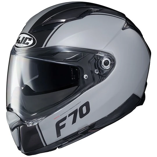 Full Face Fiberglas Helm Doppelvisier Motorrad HJC F70 MAGO MC5SF Weiß Matt Schwarz Glänzend 3 Full Face Fiberglas Helm Doppelvisier Motorrad HJC F70 MAGO MC5SF Weiß Matt Schwarz Glänzend