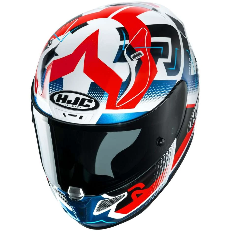 Full Face Motorradhelm HJC Fiber RPHA 11 NECTUS MC21 Weiß Blau Rot 4 Full Face Motorradhelm HJC Fiber RPHA 11 NECTUS MC21 Weiß Blau Rot – Bild 2