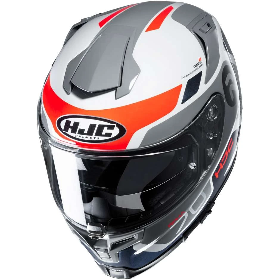 Full Face Motorradhelm HJC Fiber RPHA 70 SHUKY MC6H Weiß Blau Orange 4 Full Face Motorradhelm HJC Fiber RPHA 70 SHUKY MC6H Weiß Blau Orange – Bild 2