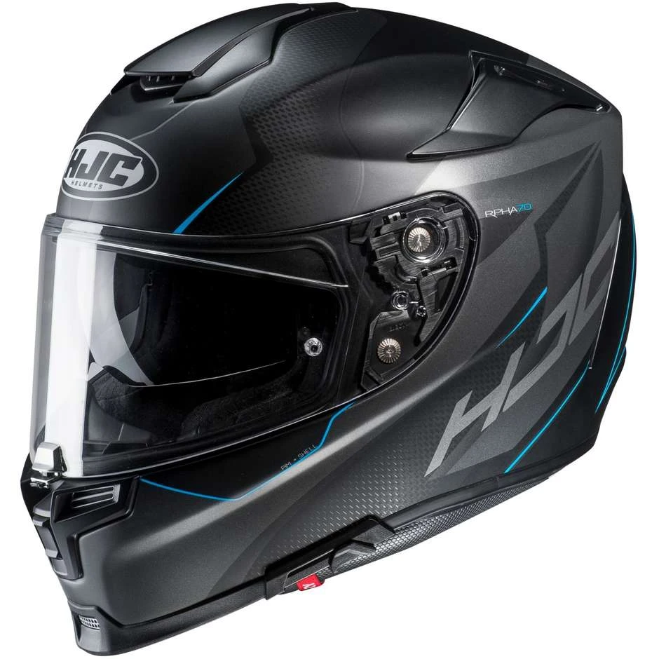 HJC Helm Moto Integral RPHA 70 GADIVO MC2SF Matt Schwarz Blau 3 HJC Helm Moto Integral RPHA 70 GADIVO MC2SF Matt Schwarz Blau