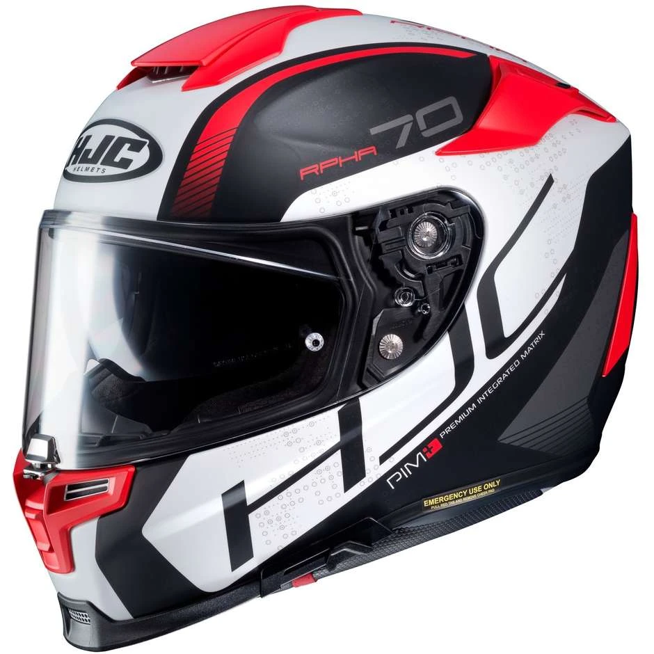 HJC Helm Moto Integral RPHA 70 Vias MC1SF Schwarz Weiß Rot Matt 3 HJC Helm Moto Integral RPHA 70 Vias MC1SF Schwarz Weiß Rot Matt