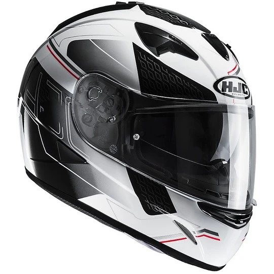 HJC Helm Moto Integral TR-1 Cetus MC10 Schwarz Weiß 3 HJC Helm Moto Integral TR-1 Cetus MC10 Schwarz Weiß