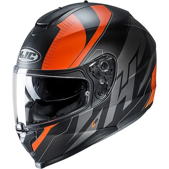Integral Motorrad Helm HJC C70 Doppel Visier Boltas MC7SF Schwarz Orange 3 Integral Motorrad Helm HJC C70 Doppel Visier Boltas MC7SF Schwarz Orange