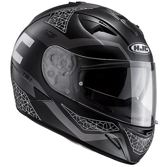 Integral Motorrad Helm HJC TR-1 Tholos MC5SF Schwarz Weiß 3 Integral Motorrad Helm HJC TR-1 Tholos MC5SF Schwarz Weiß