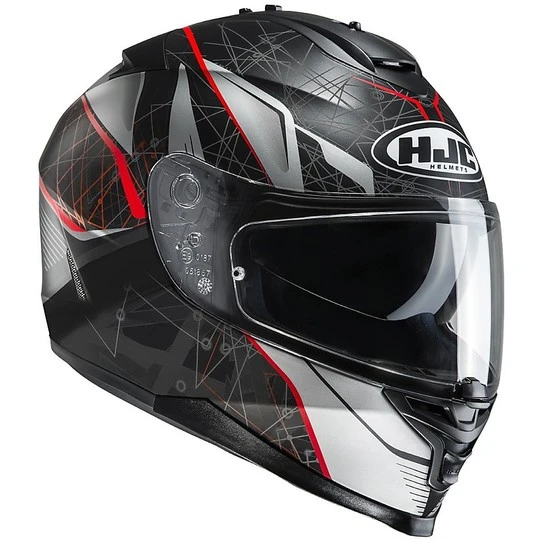 Integral Motorrad-Sturzhelm HJC IS-17 Black Red Daugava MC1SF 3 Integral Motorrad-Sturzhelm HJC IS-17 Black Red Daugava MC1SF