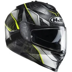 Integral Motorrad-Sturzhelm HJC IS-17 Daugava MC4HSF Schwarz Gelb