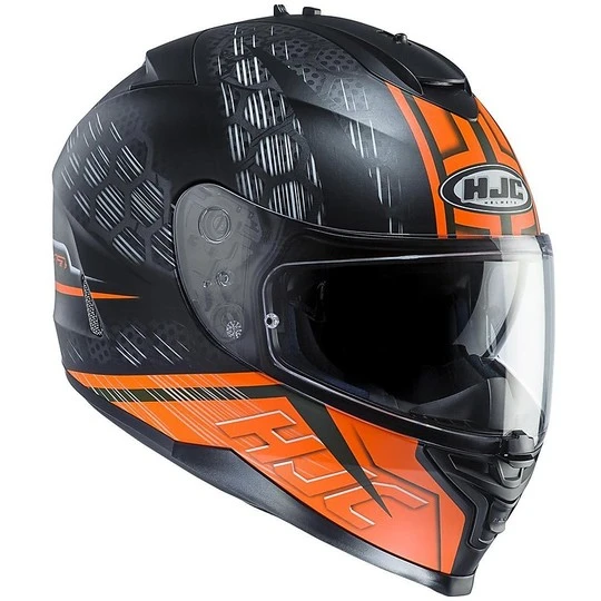 Integral Motorrad-Sturzhelm HJC IS17 Doppel Visor Enver MC-6HSF Schwarz Orange 3 Integral Motorrad-Sturzhelm HJC IS17 Doppel Visor Enver MC-6HSF Schwarz Orange