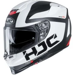 Integral Motorradhelm Hjc RPHA 70 Doppelvisier Balius MC10SF Weißgrau