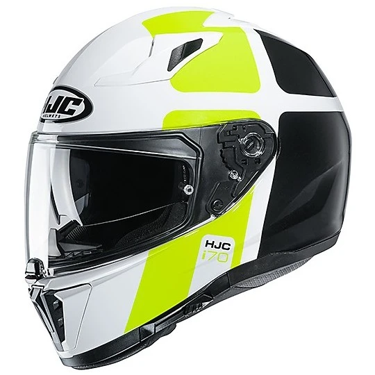 Integralhelm Doppelvisier Moto HJC I70 PRIKA MC4h Weiß Gelb Fluo 3 Integralhelm Doppelvisier Moto HJC I70 PRIKA MC4h Weiß Gelb Fluo