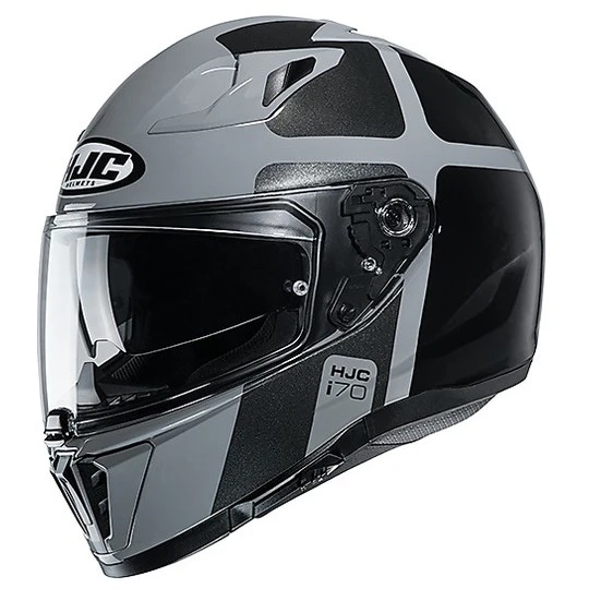 Integralhelm Doppelvisier Motorrad HJC I70 PRIKA MC5 Grau Schwarz 3 Integralhelm Doppelvisier Motorrad HJC I70 PRIKA MC5 Grau Schwarz