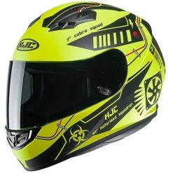 Integralhelm Moto HJC CS-15 TAREX MC4HSF Schwarz Gelb Fluo Matt