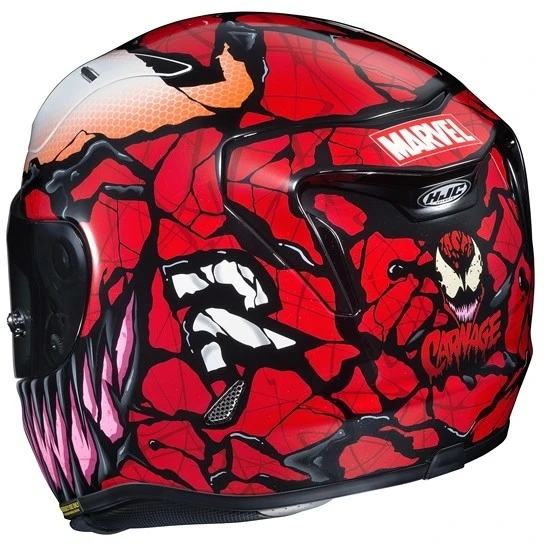 Integrierter Motorradhelm Aus HJC Fiber RPHA 11 MARVELL CARNAGE MC1 Rot 6 Integrierter Motorradhelm Aus HJC Fiber RPHA 11 MARVELL CARNAGE MC1 Rot – Bild 4