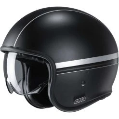 Jet Custom Helm Aus Fiber HJC V30 EQUINOX MC5SF Schwarz Matt Grau