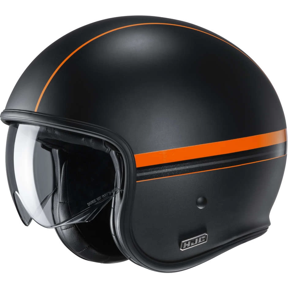 Jet Custom Helm Aus Fiber HJC V30 EQUINOX MC7SF Matt Schwarz Orange 3 Jet Custom Helm Aus Fiber HJC V30 EQUINOX MC7SF Matt Schwarz Orange