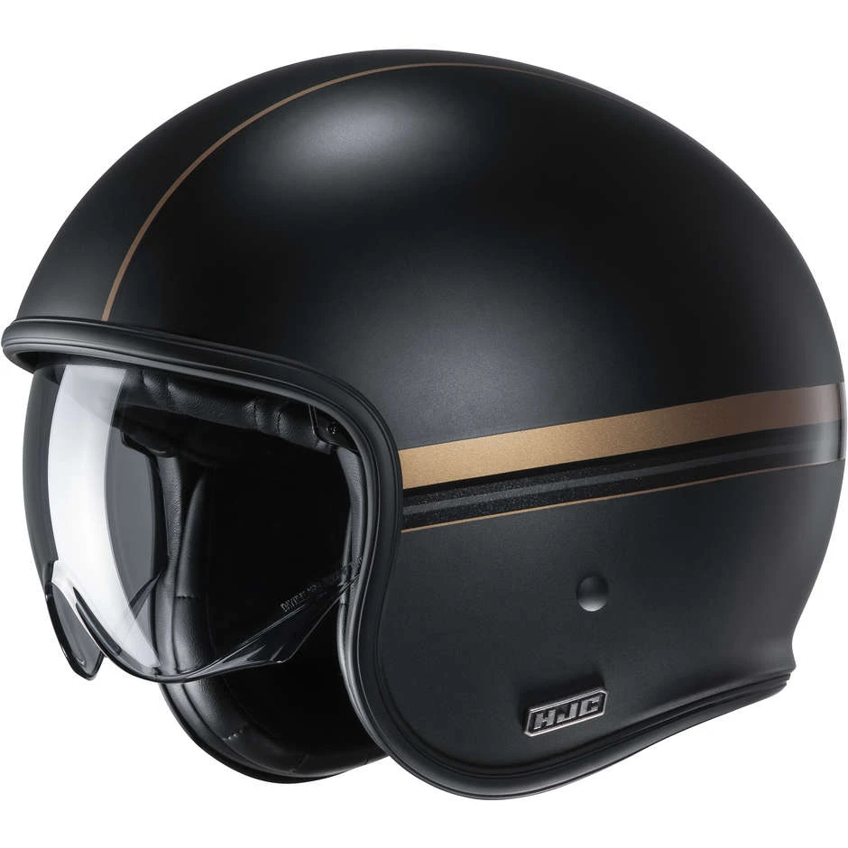 Jet Custom Helm Aus Fiber HJC V30 EQUINOX MCMC9SF Matt Schwarz Gold 3 Jet Custom Helm Aus Fiber HJC V30 EQUINOX MCMC9SF Matt Schwarz Gold