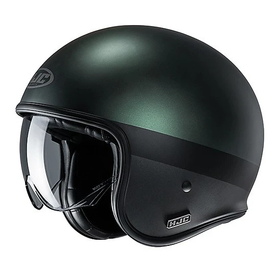 Jet Custom Helm Aus Fiber HJC V30 PEROT MC4SF Schwarz Matt Grün 3 Jet Custom Helm Aus Fiber HJC V30 PEROT MC4SF Schwarz Matt Grün