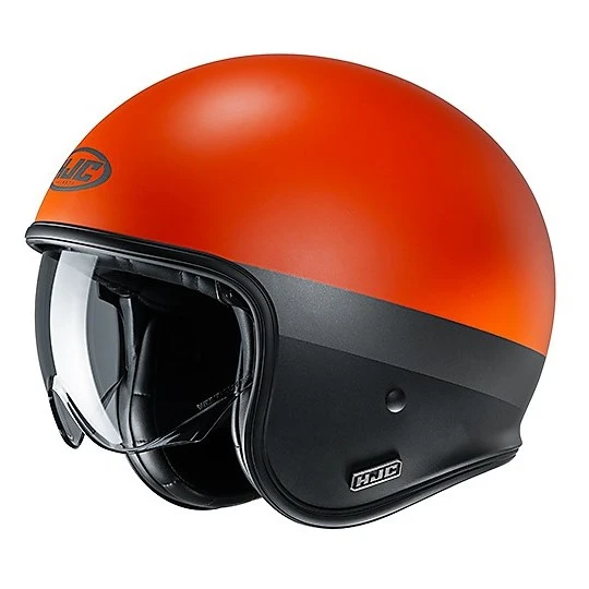 Jet Custom Helm Aus Fiber HJC V30 PEROT MC7SF Schwarz Orange Matt 3 Jet Custom Helm Aus Fiber HJC V30 PEROT MC7SF Schwarz Orange Matt