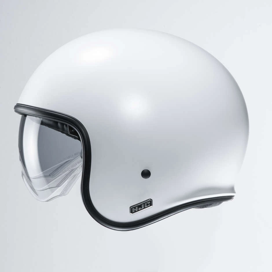 Jet Custom Helm Aus HJC V30 Semi Opaque White Fiber 6 Jet Custom Helm Aus HJC V30 Semi Opaque White Fiber – Bild 4