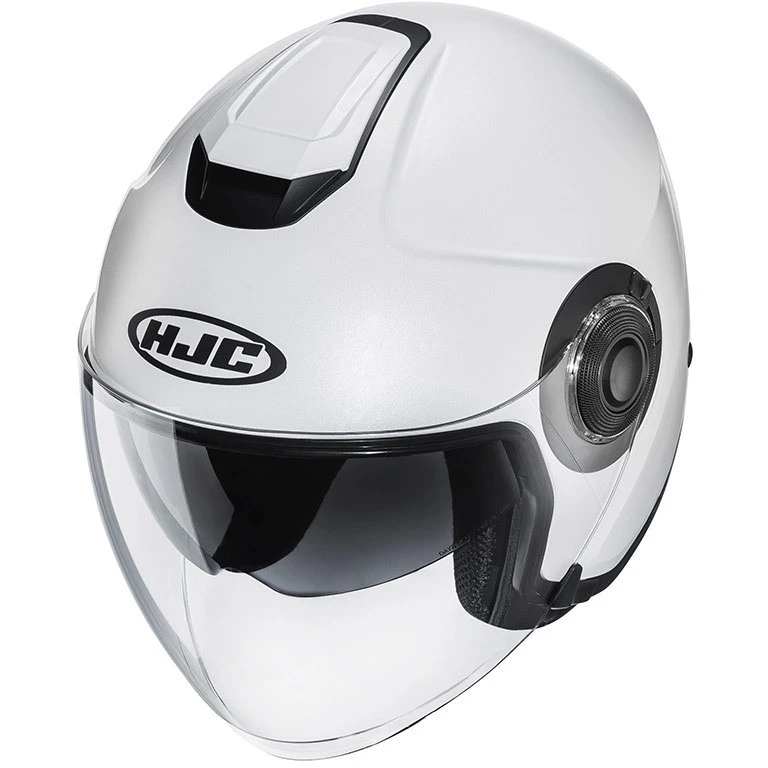 Jet Helm Doppelvisier Moto HJC I40 Solid White 4 Jet Helm Doppelvisier Moto HJC I40 Solid White – Bild 2