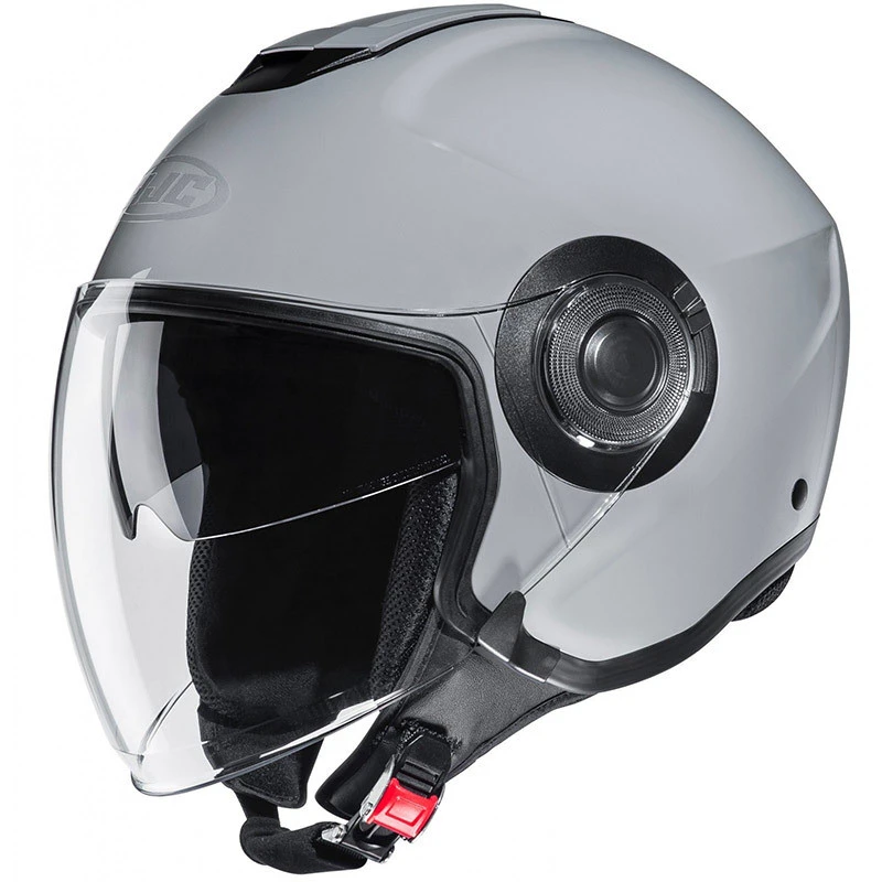 Jet Helm Doppelvisier Motorrad HJC I40 Solid N. Grau 3 Jet Helm Doppelvisier Motorrad HJC I40 Solid N. Grau