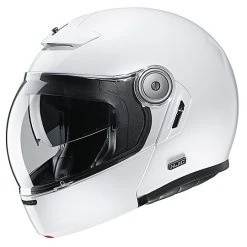 Modularer Fiberhelm Im Vintage Style Motorrad HJC V90 Solid White