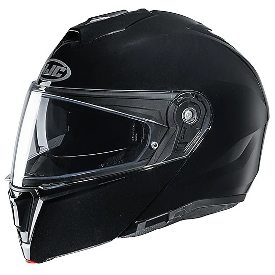 Modularer Helm Doppelte Homologation P / J Moto HJC I90 Solid Black 3 Modularer Helm Doppelte Homologation P / J Moto HJC I90 Solid Black