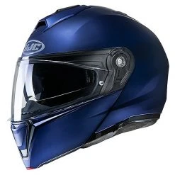 Modularer Helm Mit Doppelter Homologation P / J Moto HJC I90 Semi Opaque Blue Electric