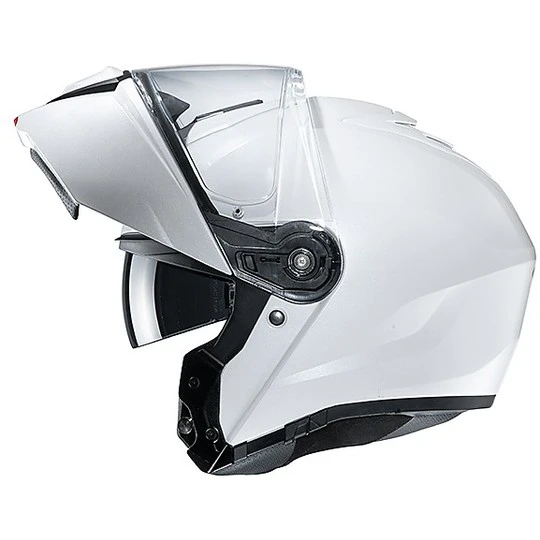 Modularer Helm Mit Doppelter Homologation P / J Moto HJC I90 Solid White 6 Modularer Helm Mit Doppelter Homologation P / J Moto HJC I90 Solid White – Bild 4