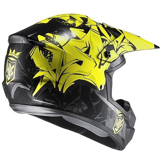 Moto Cross Enduro Helm HJC CS-MX II Graffed MC4HSF 4 Moto Cross Enduro Helm HJC CS-MX II Graffed MC4HSF – Bild 2