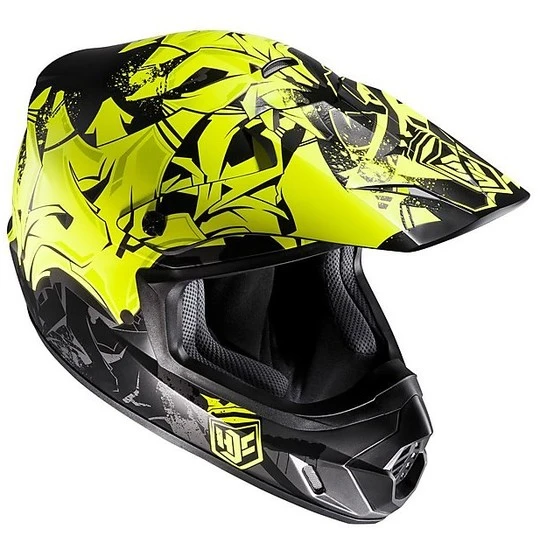 Moto Cross Enduro Helm HJC CS-MX II Graffed MC4HSF 5 Moto Cross Enduro Helm HJC CS-MX II Graffed MC4HSF – Bild 3