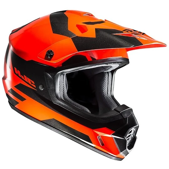 Moto Cross Enduro Helm HJC CS-MX II Pictor MC6H Schwarz Orange 3 Moto Cross Enduro Helm HJC CS-MX II Pictor MC6H Schwarz Orange