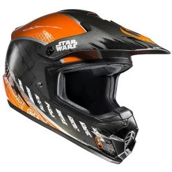 Moto Cross Enduro Helm HJC CS-MX II Rebel X-Wing Star Wars Schwarz Orange