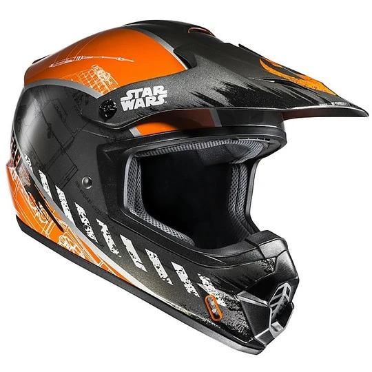 Moto Cross Enduro Helm HJC CS-MX II Rebel X-Wing Star Wars Schwarz Orange 3 Moto Cross Enduro Helm HJC CS-MX II Rebel X-Wing Star Wars Schwarz Orange