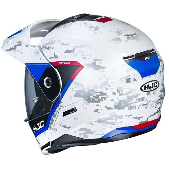 Touring Modular Motorradhelm HJC C80 BULT MC21SF Weiß Blau Rot Matt 5 Touring Modular Motorradhelm HJC C80 BULT MC21SF Weiß Blau Rot Matt – Bild 3