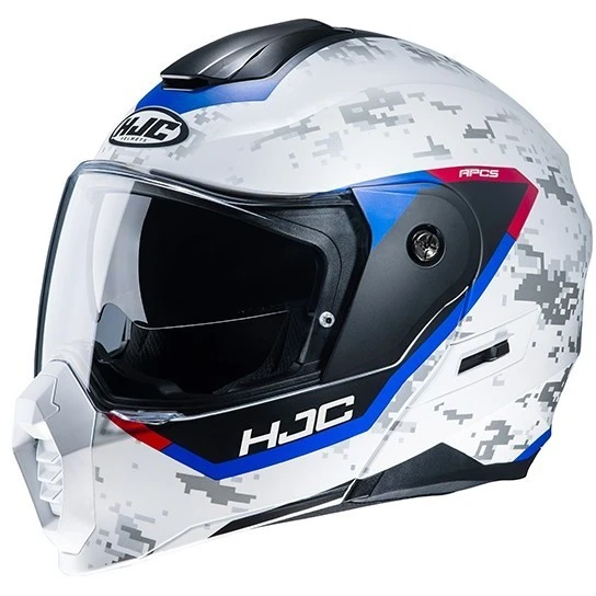 Touring Modular Motorradhelm HJC C80 BULT MC21SF Weiß Blau Rot Matt 6 Touring Modular Motorradhelm HJC C80 BULT MC21SF Weiß Blau Rot Matt – Bild 4