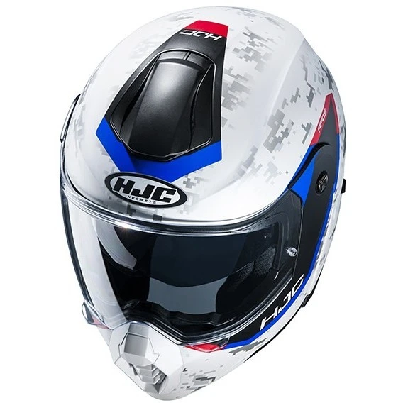 Touring Modular Motorradhelm HJC C80 BULT MC21SF Weiß Blau Rot Matt 7 Touring Modular Motorradhelm HJC C80 BULT MC21SF Weiß Blau Rot Matt – Bild 5