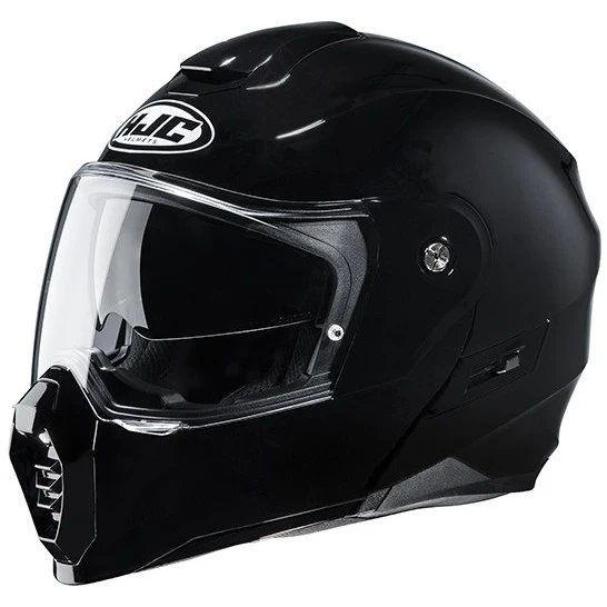 Touring Modular Motorradhelm HJC C80 UNI Schwarz Glänzend 4 Touring Modular Motorradhelm HJC C80 UNI Schwarz Glänzend – Bild 2
