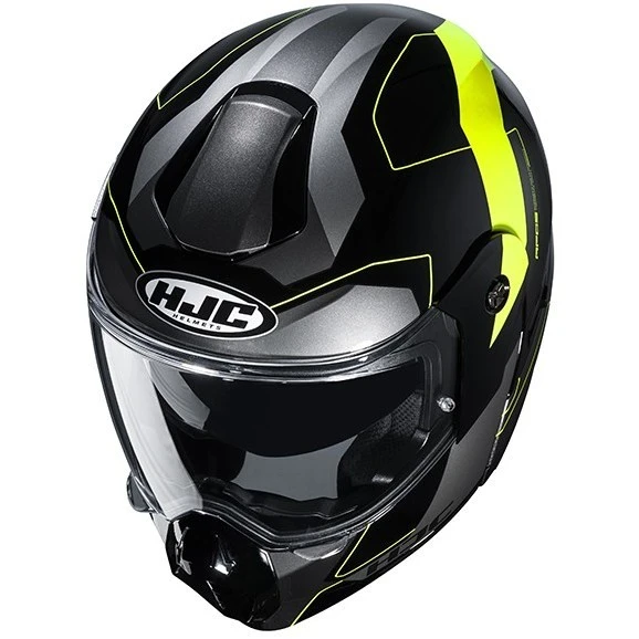 Touring Modularer Motorradhelm HJC C80 ROX MC4H Schwarz Gelb Fluo 7 Touring Modularer Motorradhelm HJC C80 ROX MC4H Schwarz Gelb Fluo – Bild 5