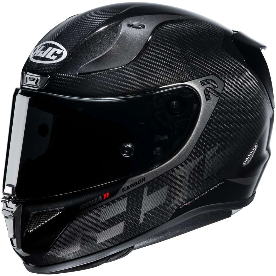 Vollcarbon Motorradhelm HJC RPHA 11 Carbon BLEER MC5 Grau 3 Vollcarbon Motorradhelm HJC RPHA 11 Carbon BLEER MC5 Grau