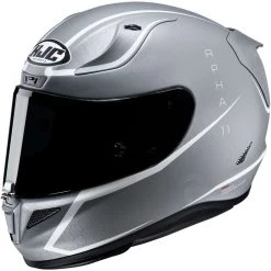 Vollgesichts-Motorradhelm Aus Faser HJC RPHA 11 JARBAN MC10SF Mattgrau