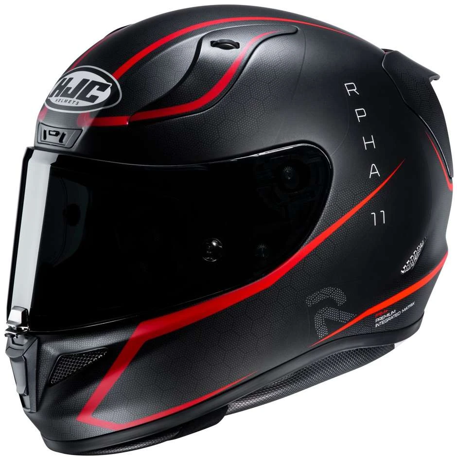 Vollgesichts-Motorradhelm Aus Faser HJC RPHA 11 JARBAN MC1SF Schwarz Rot Matt 3 Vollgesichts-Motorradhelm Aus Faser HJC RPHA 11 JARBAN MC1SF Schwarz Rot Matt